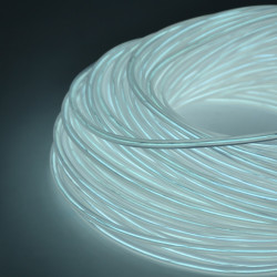 Kit fir luminos El Wire pentru tuning roti bicicleta, lungime 4 m, invertoare incluse