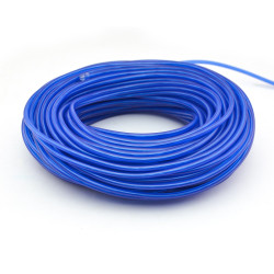 Kit fir luminos El Wire pentru tuning roti bicicleta, lungime 4 m, invertoare incluse