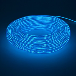 Kit fir luminos El Wire pentru tuning roti bicicleta, lungime 4 m, invertoare incluse