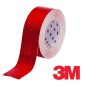 Banda reflectorizanta 3M rosie, pentru suprafete flexibile, latime 5 cm