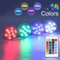 Lumina ambientala LED RGB, subacvatica, cu telecomanda, 7 cm, pentru piscine Lumina ambientala LED RGB, subacvatica, cu telecomanda, 7 cm, pentru piscine