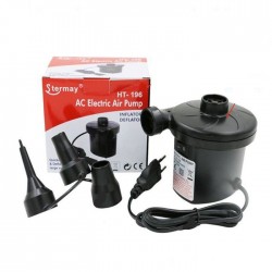 Pompa de aer electrica umflare dezumflare, alimentare priza, 3 duze