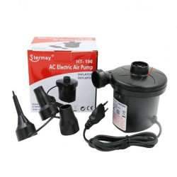 Pompa de aer electrica umflare dezumflare, alimentare priza, 3 duze