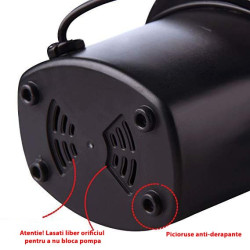 Pompa de aer electrica umflare dezumflare, alimentare priza, 3 duze