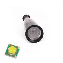 Lanterna CREE LED, autoaparare, 3 moduri iluminare, forma baston, metalica