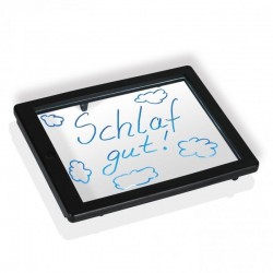 Tablita LED rescriptibila neon, 3 markere flourescente, 22.5x18 cm