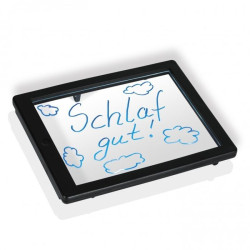Tablita LED rescriptibila neon, 3 markere flourescente, 22.5x18 cm