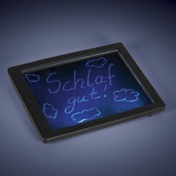 Tablita LED rescriptibila neon, 3 markere flourescente, 22.5x18 cm