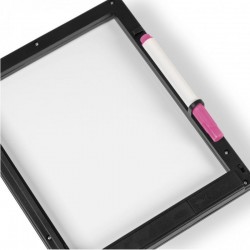 Tablita LED rescriptibila neon, 3 markere flourescente, 22.5x18 cm