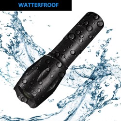 Lanterna LED XML-T6 200 lm, 5 moduri iluminare, functie Zoom, metalica