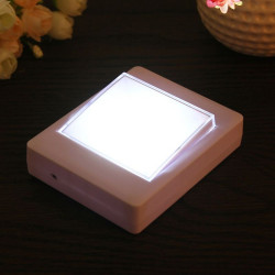 Lampa LED COB 3W, 200 lm, insertie autoadeziva, portabila, 10x8 cm