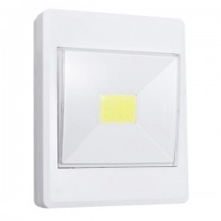 Lampa LED COB 3W, 200 lm, insertie autoadeziva, portabila, 10x8 cm