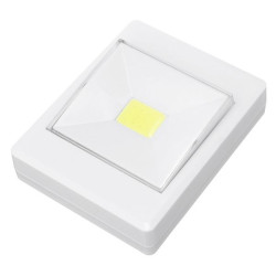Lampa LED COB 3W, 200 lm, insertie autoadeziva, portabila, 10x8 cm