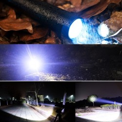 Lanterna LED tip baston, Zoom, 200 lm, 5 moduri iluminare, metalica