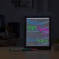 Tablita LED rescriptibila neon, 3 markere flourescente, 22.5x18 cm