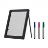 Tablita LED rescriptibila neon, 3 markere flourescente, 22.5x18 cm