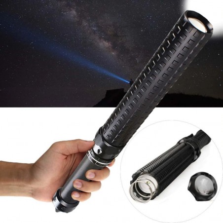 Lanterna CREE LED 7W, Zoom, 3 moduri iluminare, extensibila, metalica