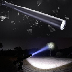 Lanterna CREE LED, autoaparare, 3 moduri iluminare, forma baston, metalica