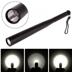 Lanterna CREE LED, autoaparare, 3 moduri iluminare, forma baston, metalica