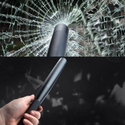 Lanterna CREE LED, autoaparare, 3 moduri iluminare, forma baston, metalica