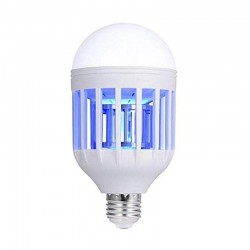 Lampa UV antiinsecte 2 in 1, bec LED 8W, antitantari, soclu E27, alb