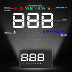 Display auto cu proiectie, LCD 3.5 inch, afisaj viteza, interfata GPS, fara reflexie