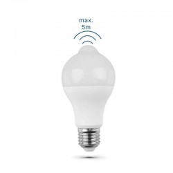 Bec LED 12W, senzor miscare, lumina naturala, soclu E27, forma A60