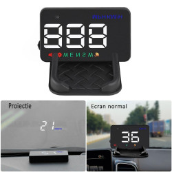 Display auto cu proiectie, LCD 3.5 inch, afisaj viteza, interfata GPS, fara reflexie