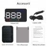 Display auto cu proiectie, LCD 3.5 inch, afisaj viteza, interfata GPS, fara reflexie