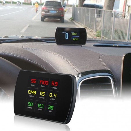 Display auto TFT LCD 4.2 inch, afisaj viteza si kilometraj, interfata OBD-II