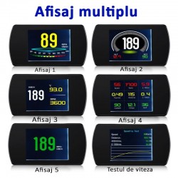 Display auto TFT LCD 4.2 inch, afisaj viteza si kilometraj, interfata OBD-II
