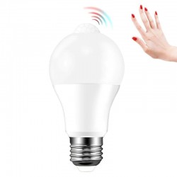 Bec LED 12W, senzor miscare, lumina naturala, soclu E27, forma A60