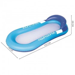 Saltea gonflabila de apa cu perna, 160x84 cm, vinil, 2 camere de aer