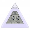 Ceas digital Piramida LED, 8 melodii, alarma, temperatura, afisare data