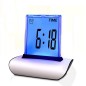 Ceas digital LED 7 culori, ecran tactil, temperatura, data, cronometru, alarma