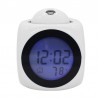 Ceas de birou iluminat LED, proiectie ora, alarma, 5 melodii, temperatura