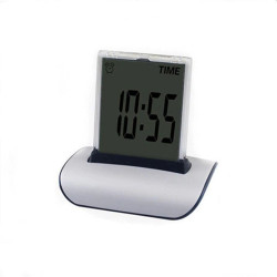 Ceas digital LED 7 culori, ecran tactil, temperatura, data, cronometru, alarma