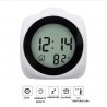 Ceas de birou iluminat LED, proiectie ora, alarma, 5 melodii, temperatura