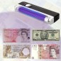 Tester UV 4W portabil, pentru bancnote si documente, 16 cm