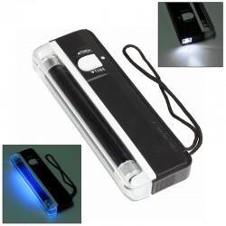 Tester UV 4W portabil, pentru bancnote si documente, 16 cm