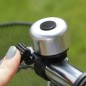 Sonerie bicicleta tricicleta, mecanica, diametru fixare 2-2.5 cm, argintie