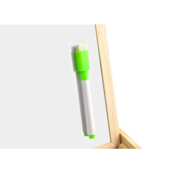 Tablita magnetica 2 fete, 108 piese puzzle magnetice, marker, creta, burete