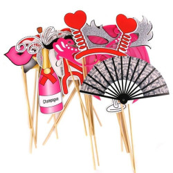 Propsuri foto Bride to be, set 20 piese, petrecerea burlacitelor, multicolor