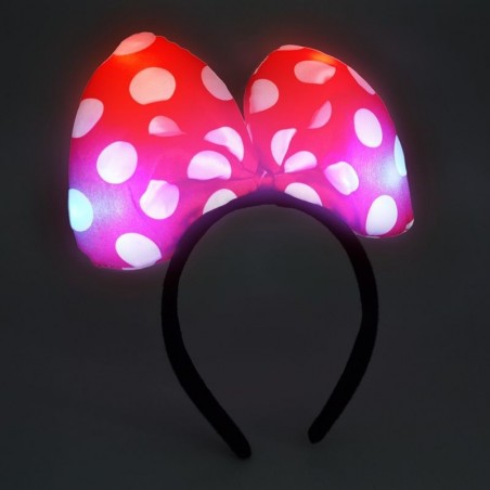 Cordeluta Minnie Mouse cu LED, bentita fetite fundita luminoasa