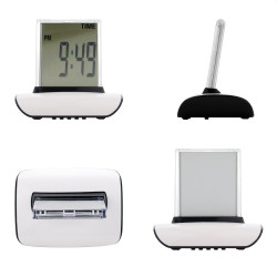 Ceas digital LED 7 culori, ecran tactil, temperatura, data, cronometru, alarma