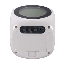 Ceas de birou iluminat LED, proiectie ora, alarma, 5 melodii, temperatura