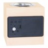 Ceas digital de birou, LED alb, senzor sunet, suport creioane, temperatura, data
