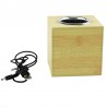 Ceas digital de birou, LED alb, senzor sunet, suport creioane, temperatura, data
