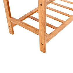 Raft pentru incaltaminte, 3 nivele, 68.5x51x24 cm, din bambus