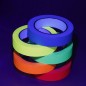 Banda textila neon fluorescenta, adeziva, rola 25 m, 2.5 cm latime